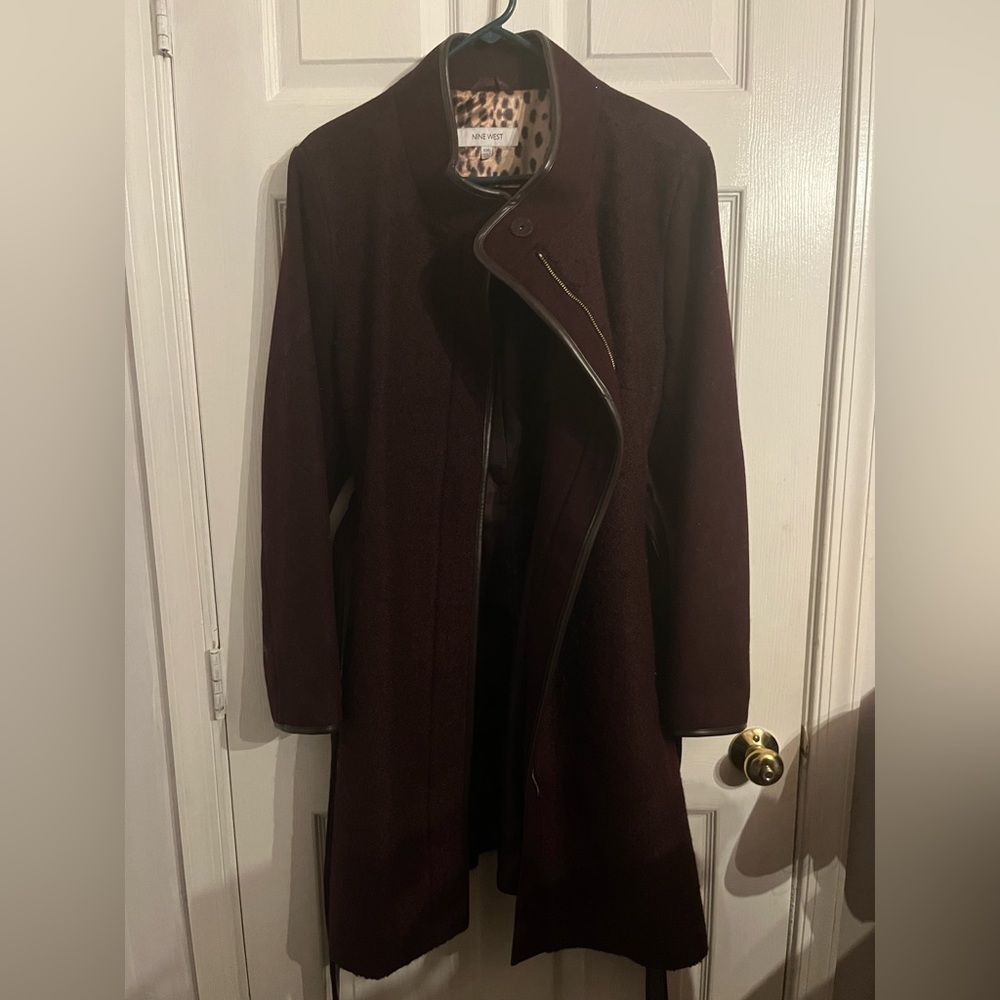Nine West Belted Wool Dress Coat / Jacket